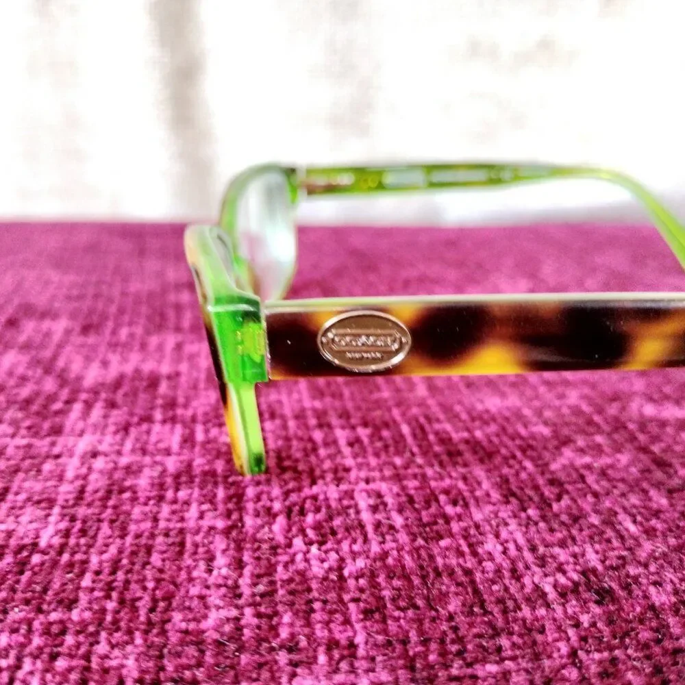 Coach Eyeglasses Frame Green Tortoise Glasses HC 6040 Brooklyn 5117 52[]16 135